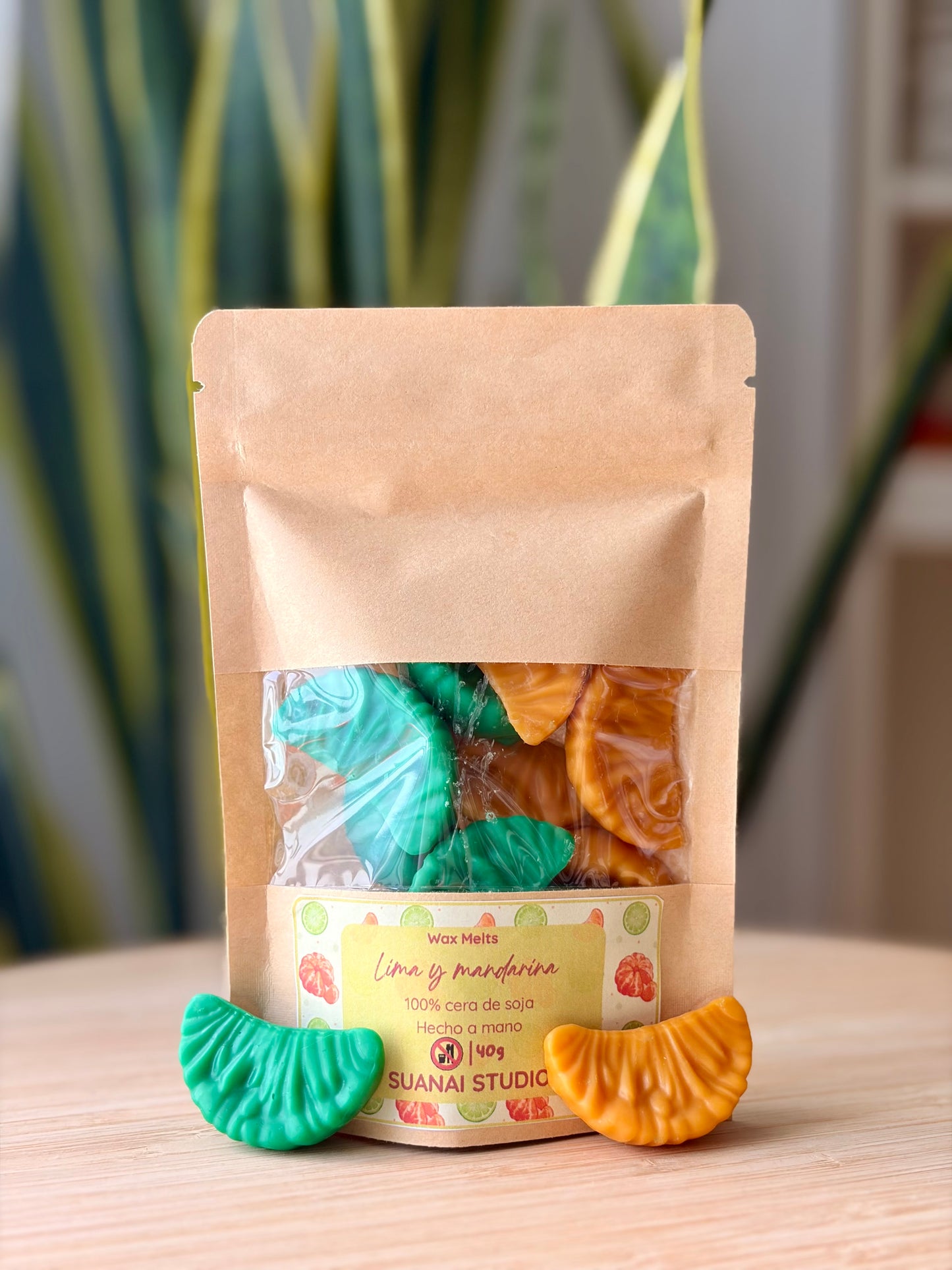 Wax Melts Lima y mandarina - Cera de soja