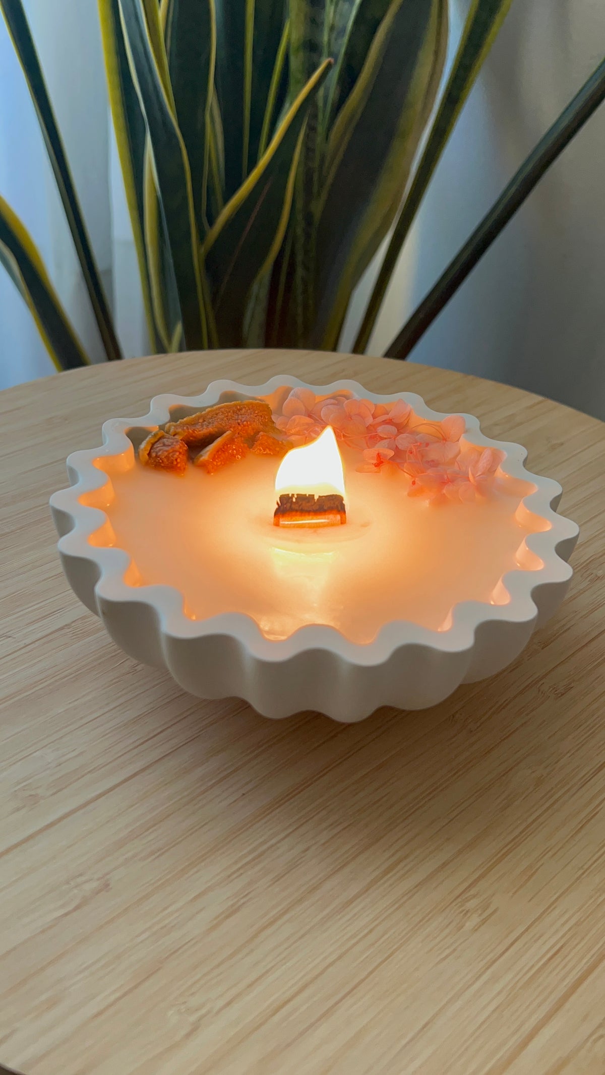 Vela Higo y Flor de Loto - 220 g de cera de soja
