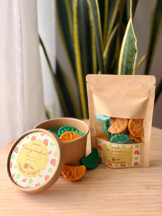 Wax Melts Lima y mandarina - Cera de soja