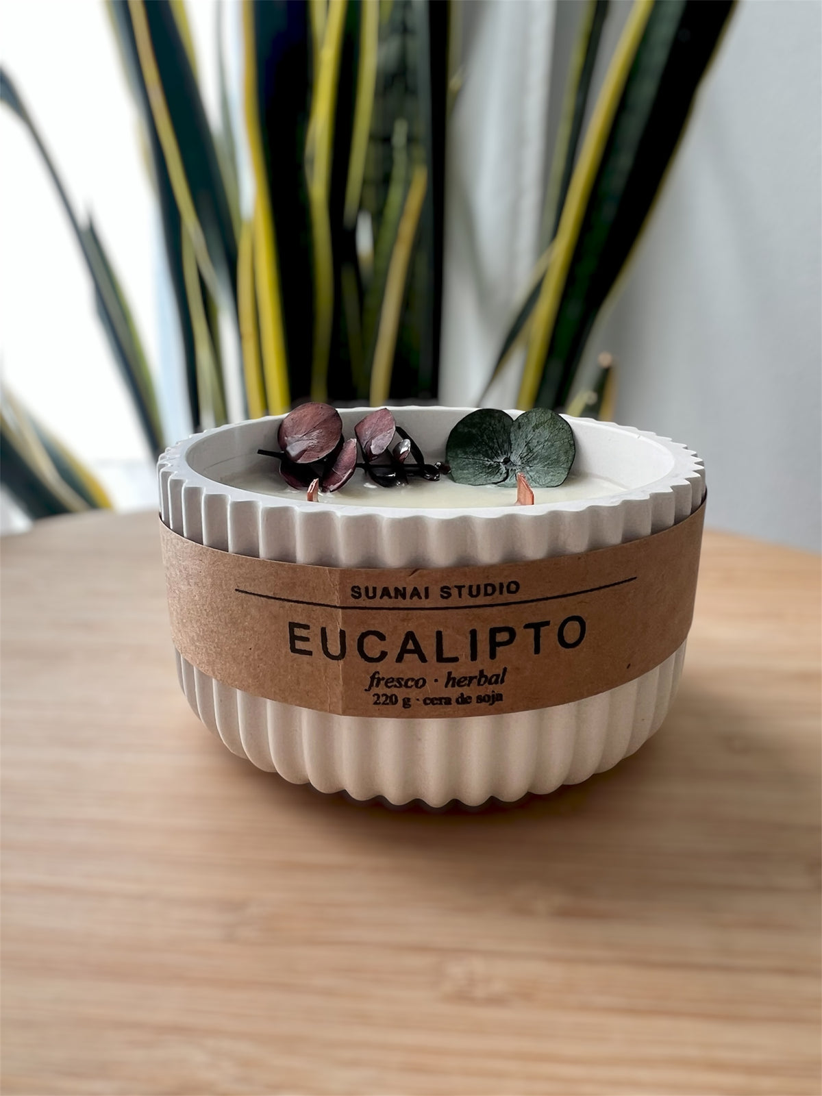 Vela Eucalipto – 220 g de cera de soja