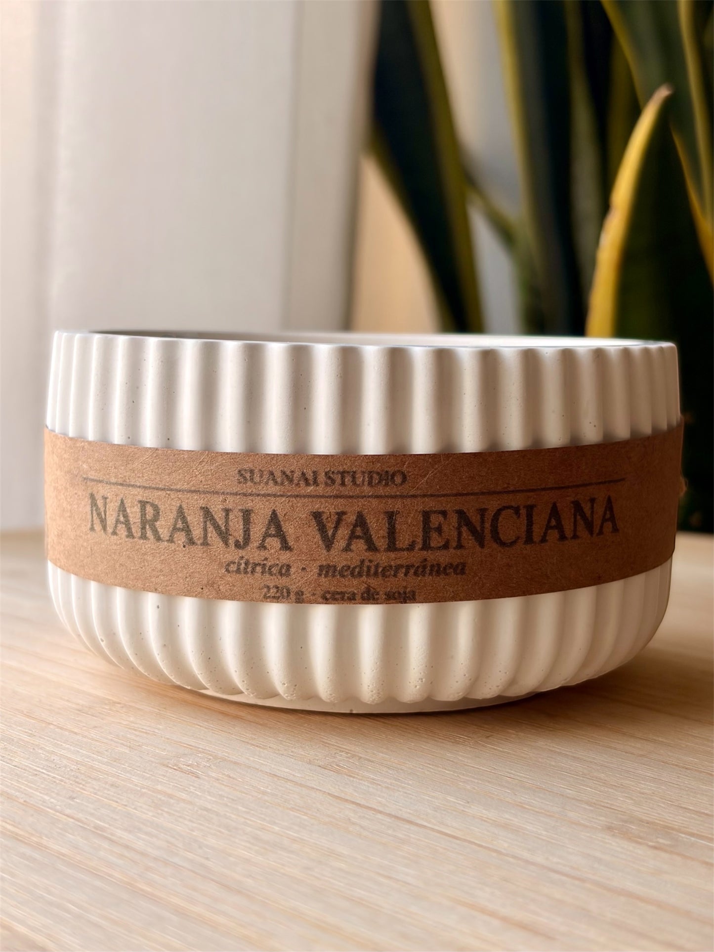 Vela Naranja Valenciana - Cera de soja