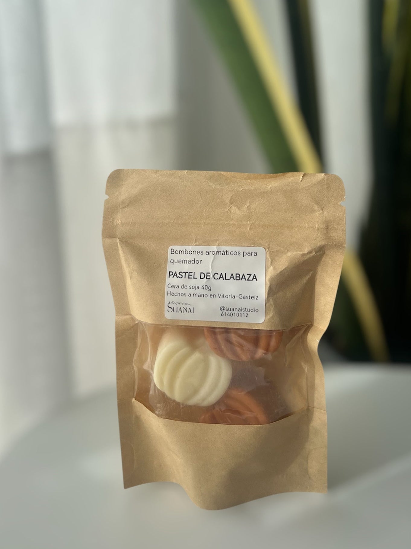 Wax melts aromáticos de cera de soja – Pastel de Calabaza