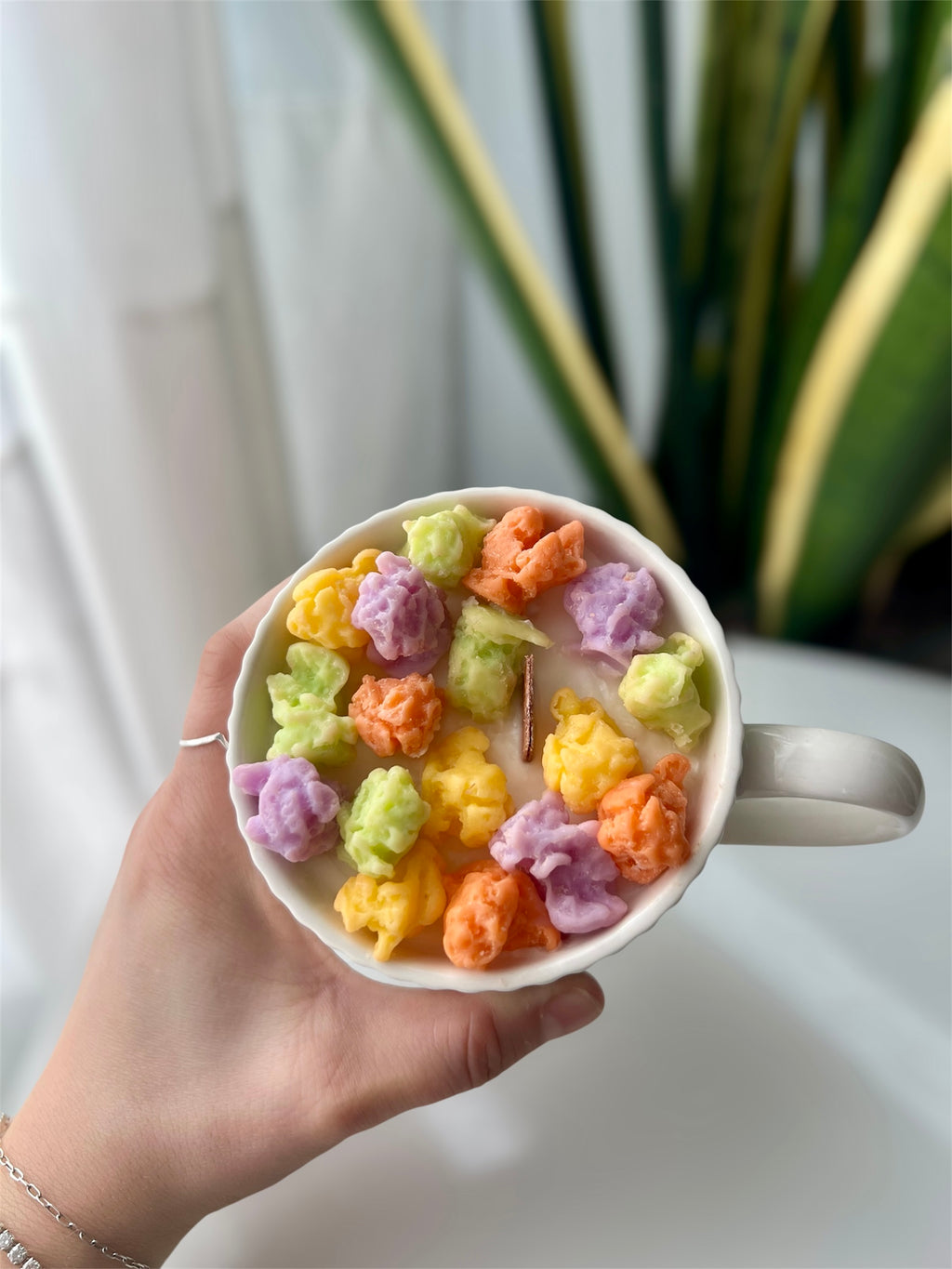 Vela Taza Palomitas Dulces – Cera de Soja y Mecha de Madera