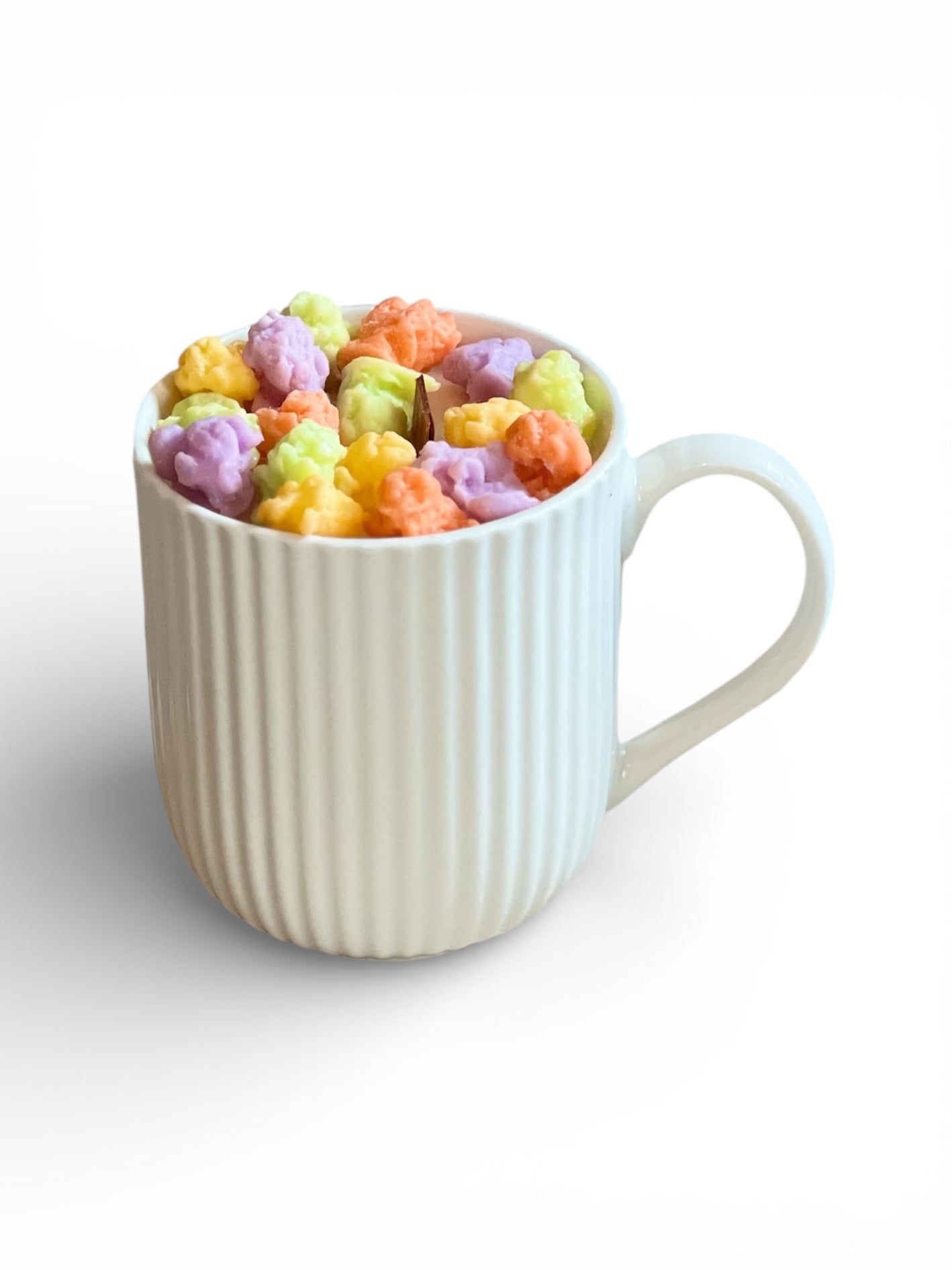 Vela Taza Palomitas Dulces – Cera de Soja y Mecha de Madera