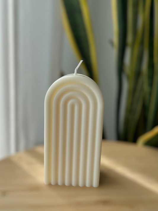 Vela Decorativa Arcoíris Mediana  – Cera de Soja 11,5 cm