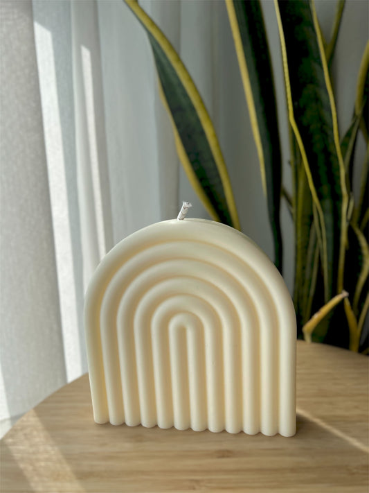 Vela Decorativa Arcoíris Grande – Cera de Soja 17 cm