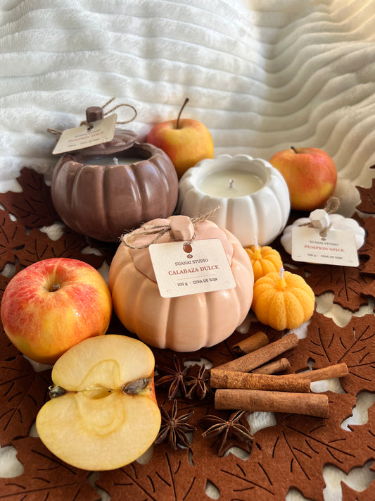 Vela de soja en forma de calabaza – Calabaza dulce