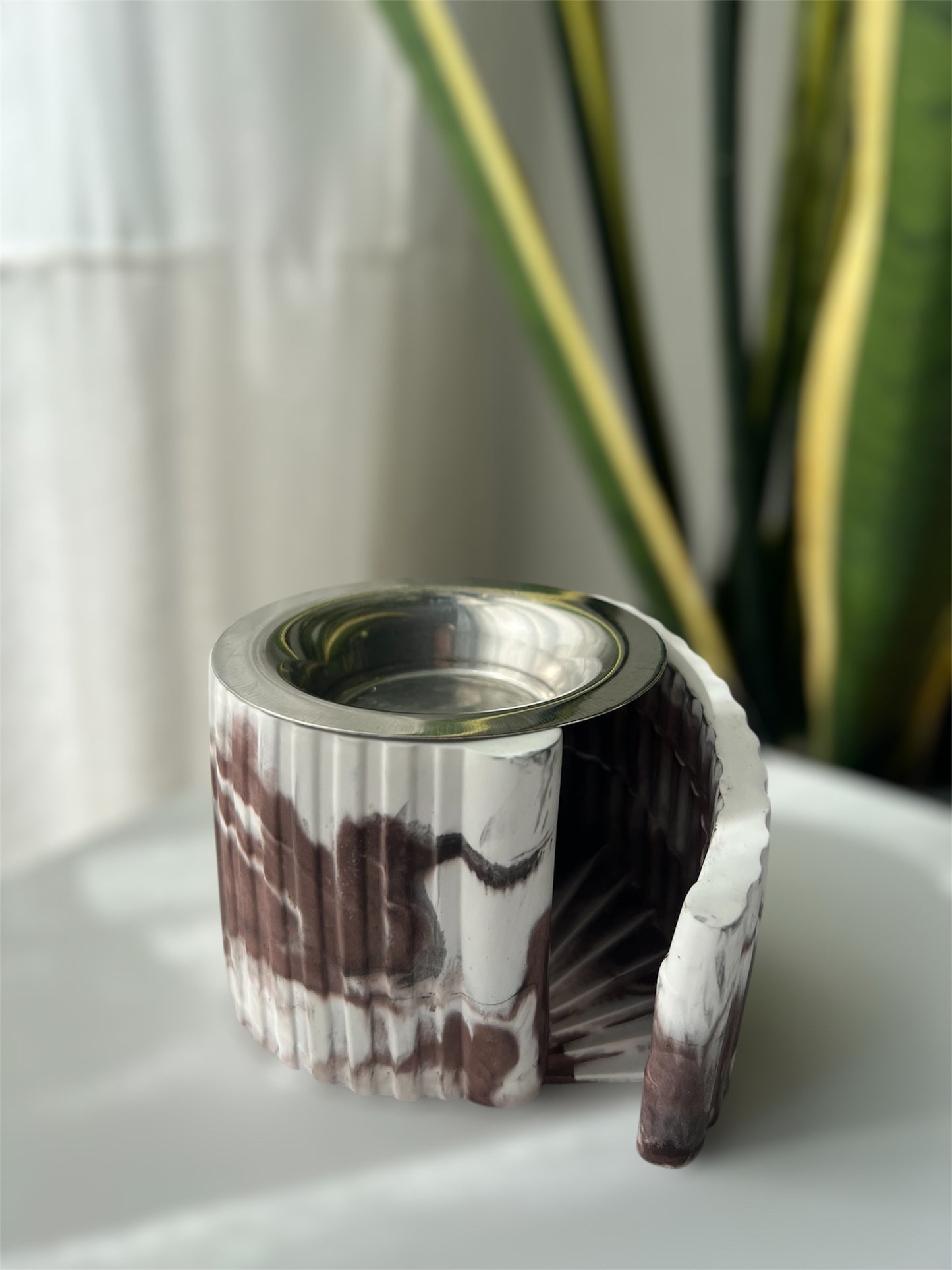 Quemador de wax melts de alabastro – Modelo Escalera