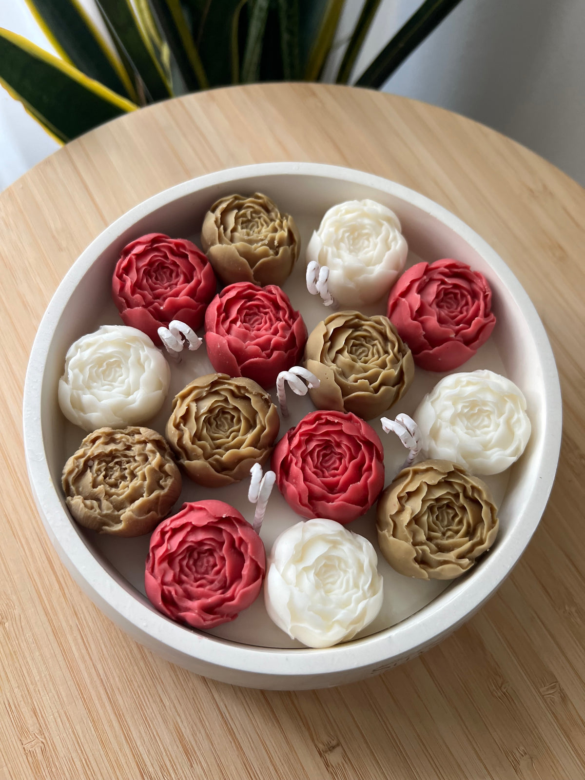 Vela floral de Peonías- 550 g de cera de soja
