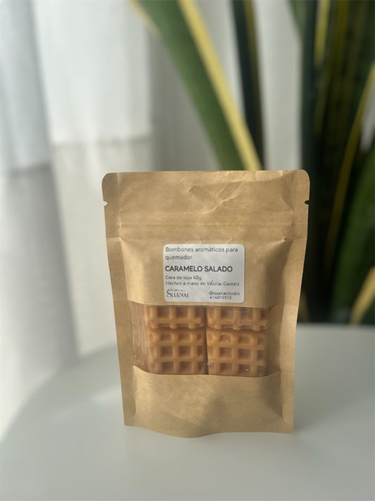 Wax melts aromáticos de cera de soja – Caramelo salado