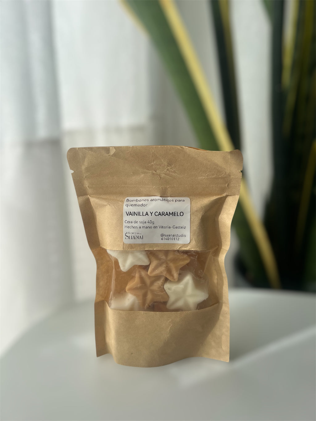 Wax melts aromáticos de cera de soja – Vainilla y Caramelo