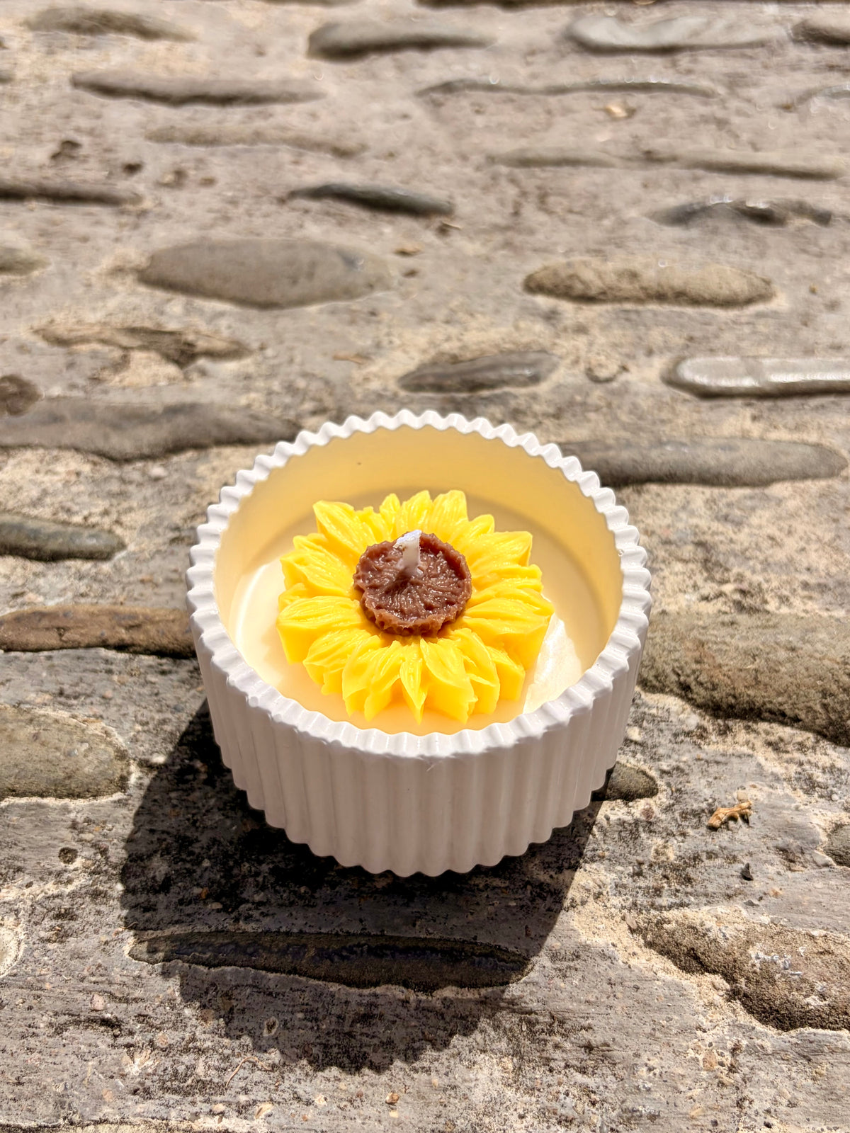 Vela Girasol 90 g de soja | Lirios y Jacintos