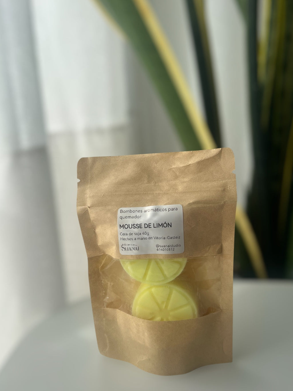 Wax melts aromáticos de cera de soja – Mousse de Limón