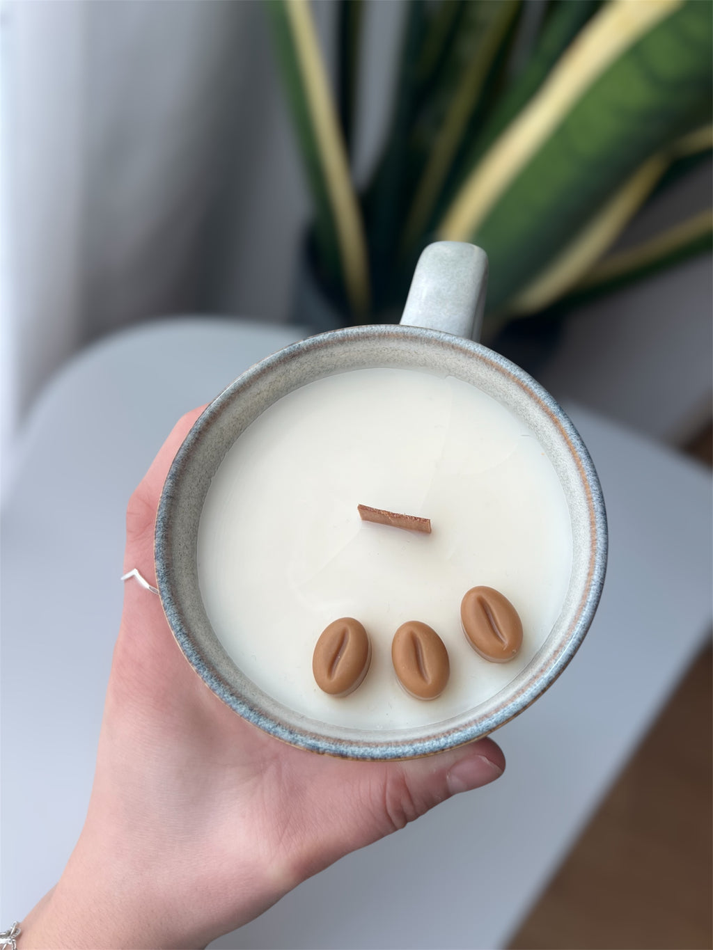 Vela Taza Café Tostado – Cera de Soja y Mecha de Madera