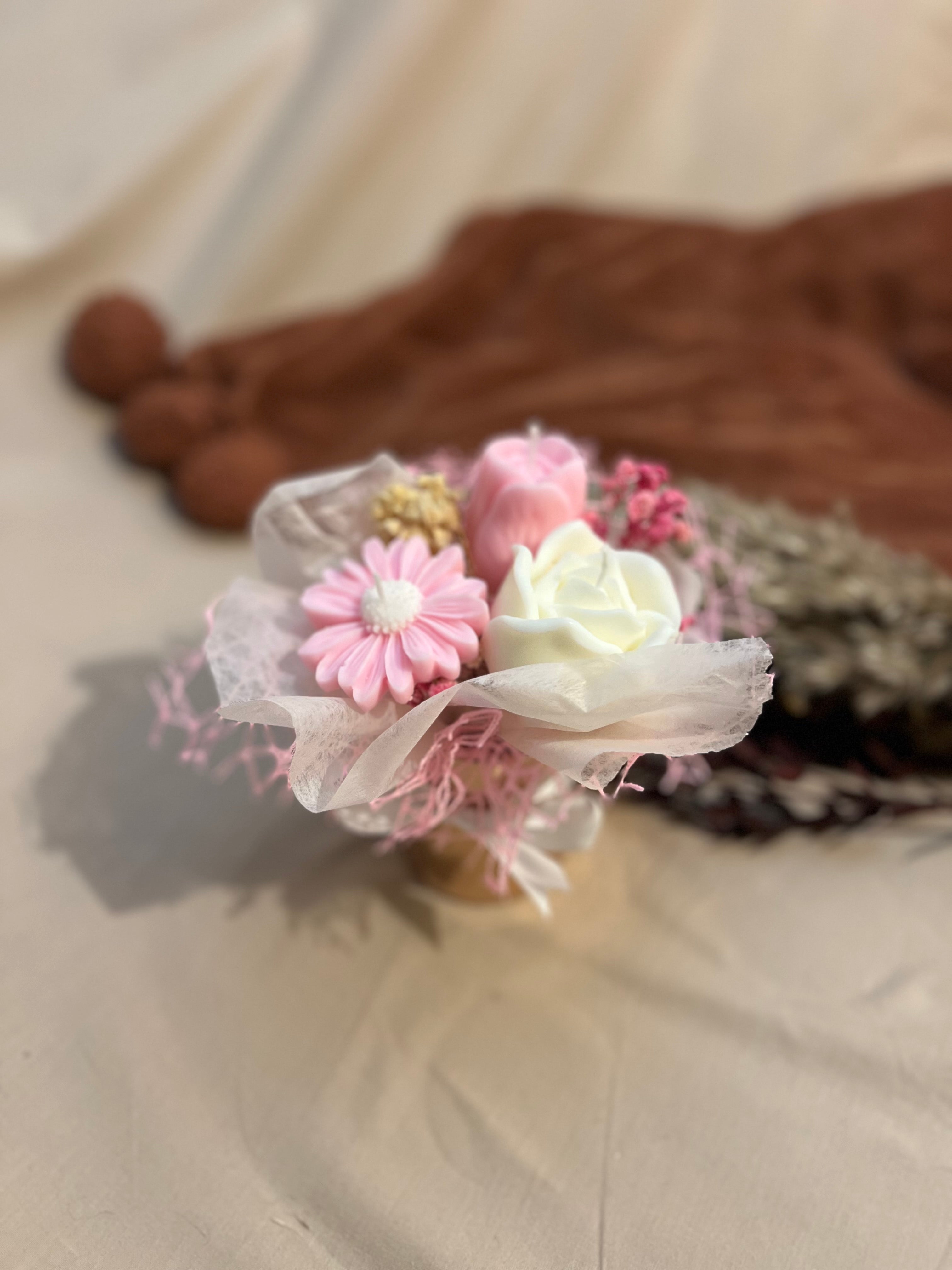 Ramo de Flor Eterna de Cera de Soja – Formato Pequeño