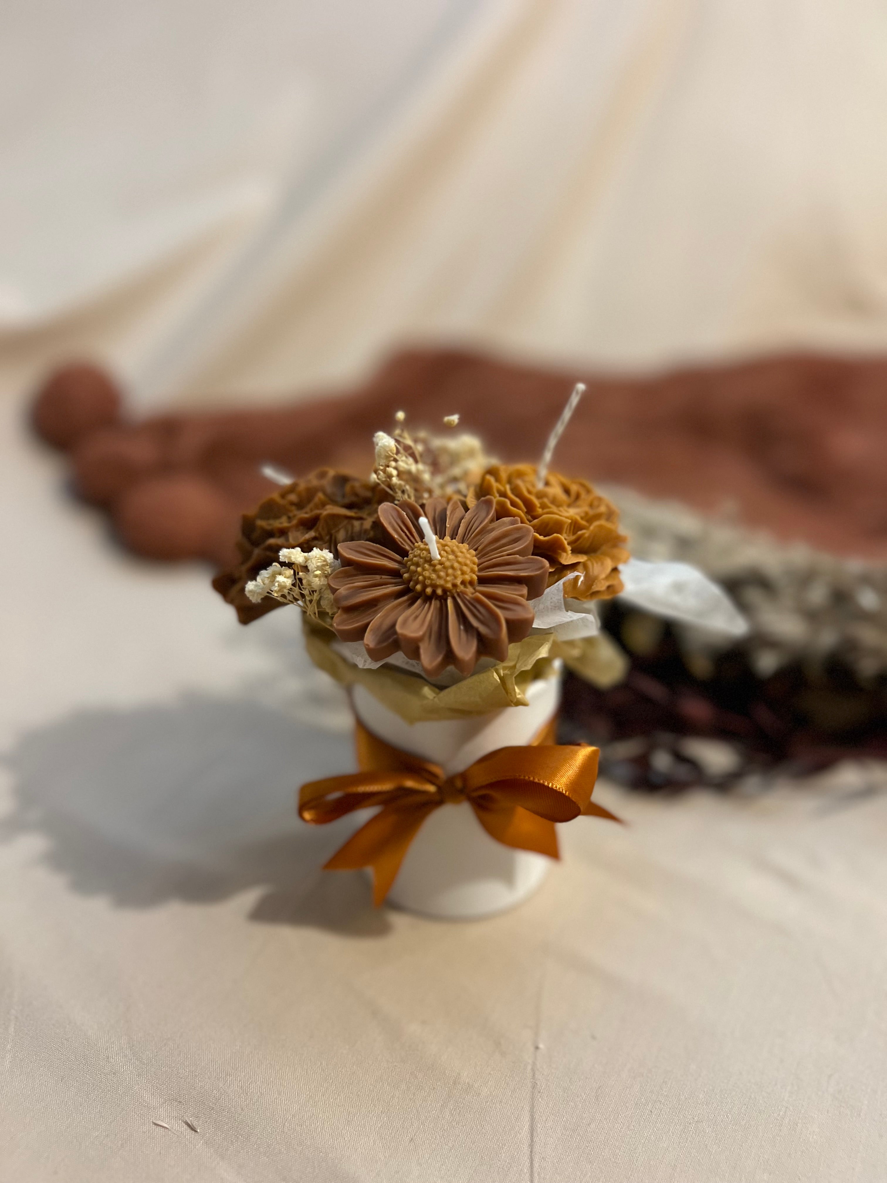 Ramo de Flor Eterna de Cera de Soja – Formato Pequeño