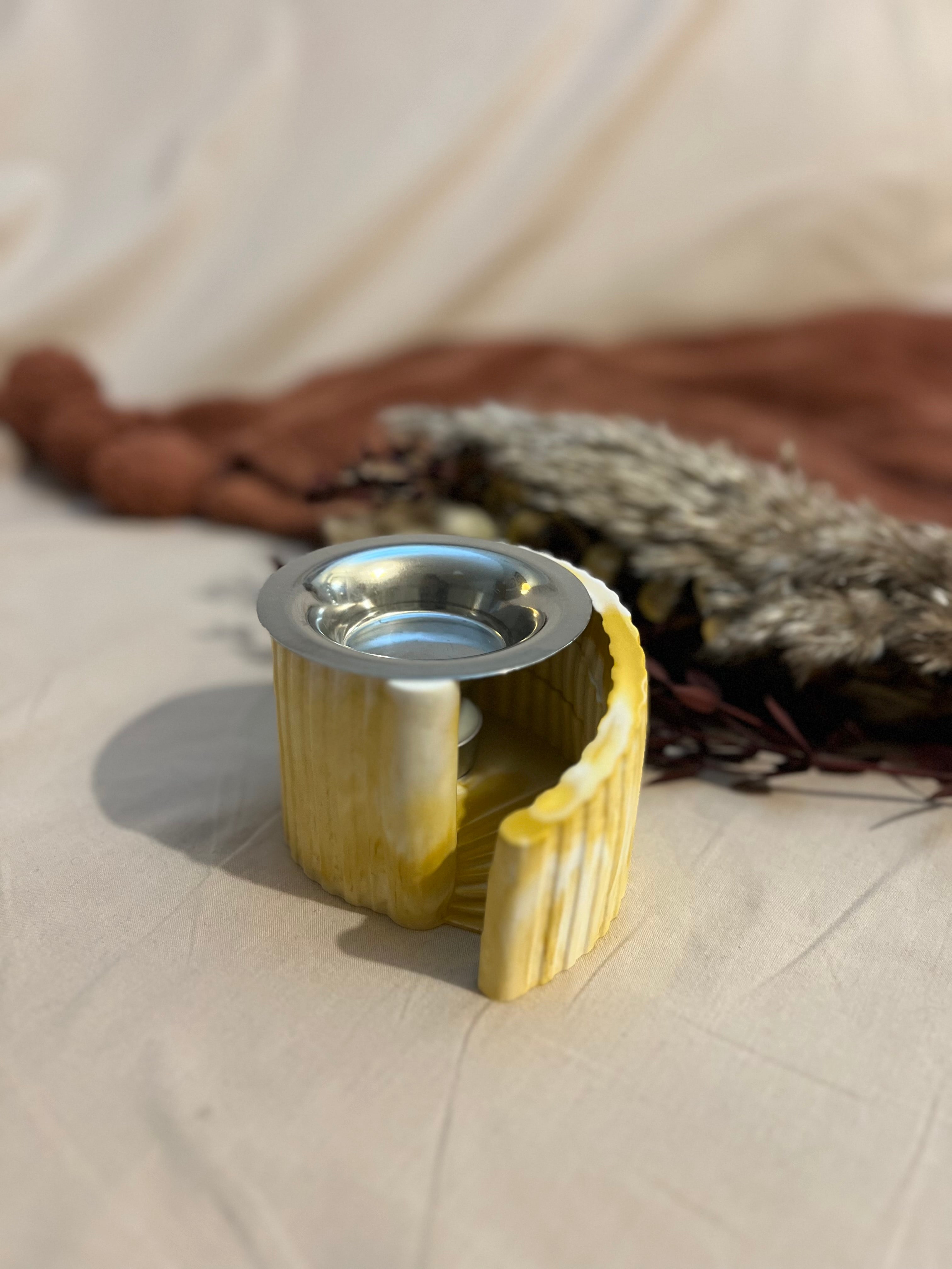 Quemador de wax melts de alabastro – Modelo Escalera