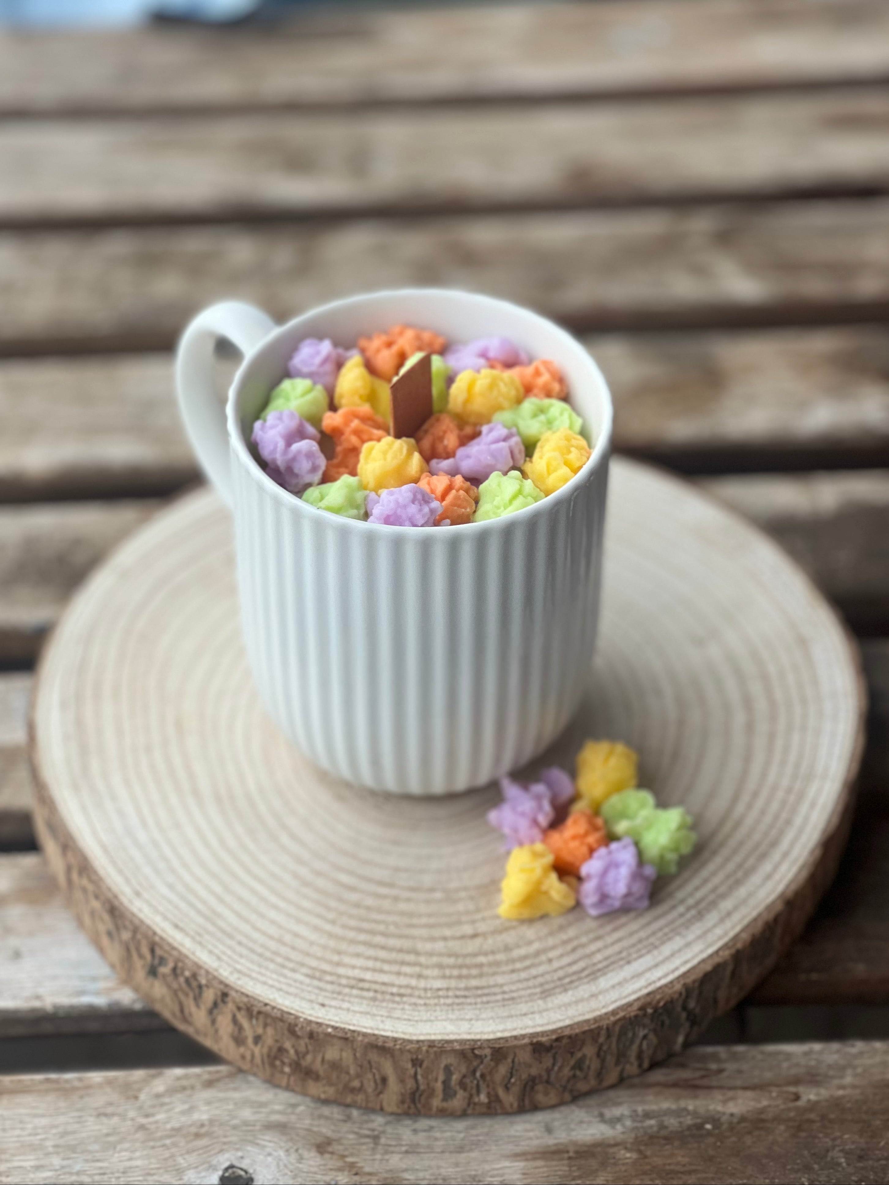 Vela Taza Palomitas Dulces – Cera de Soja y Mecha de Madera