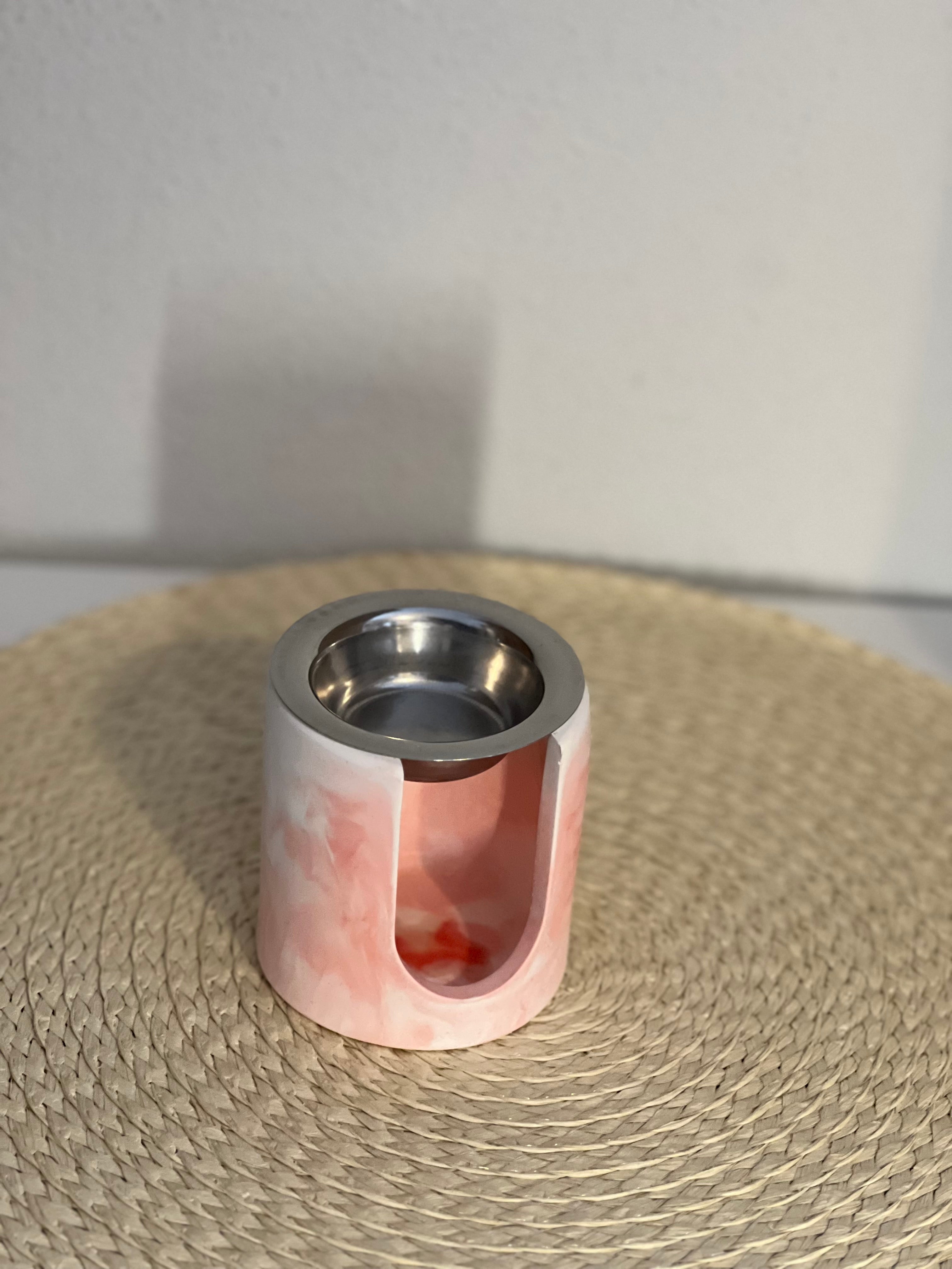 Quemador de wax melts de alabastro – Modelo Circular