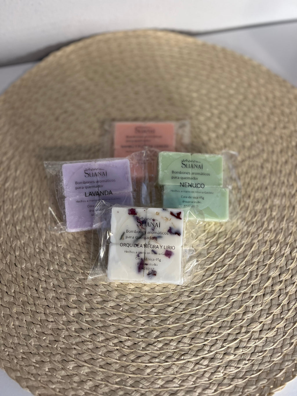 Wax Melts aromáticos de cera de soja con Mica – Lavanda