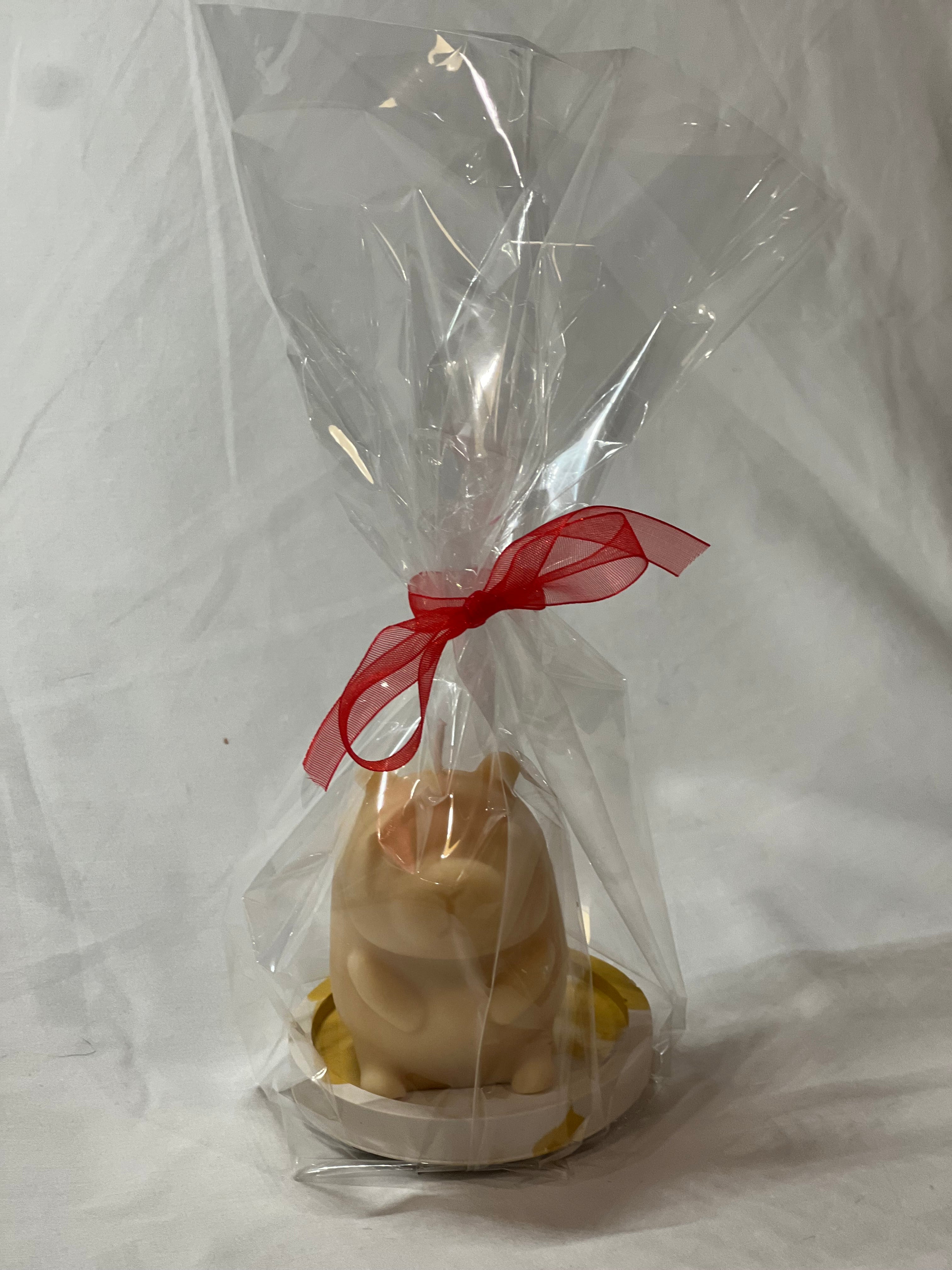 Pack Vela Decorativa Cera de Soja + Bandeja de Alabastro Artesanal