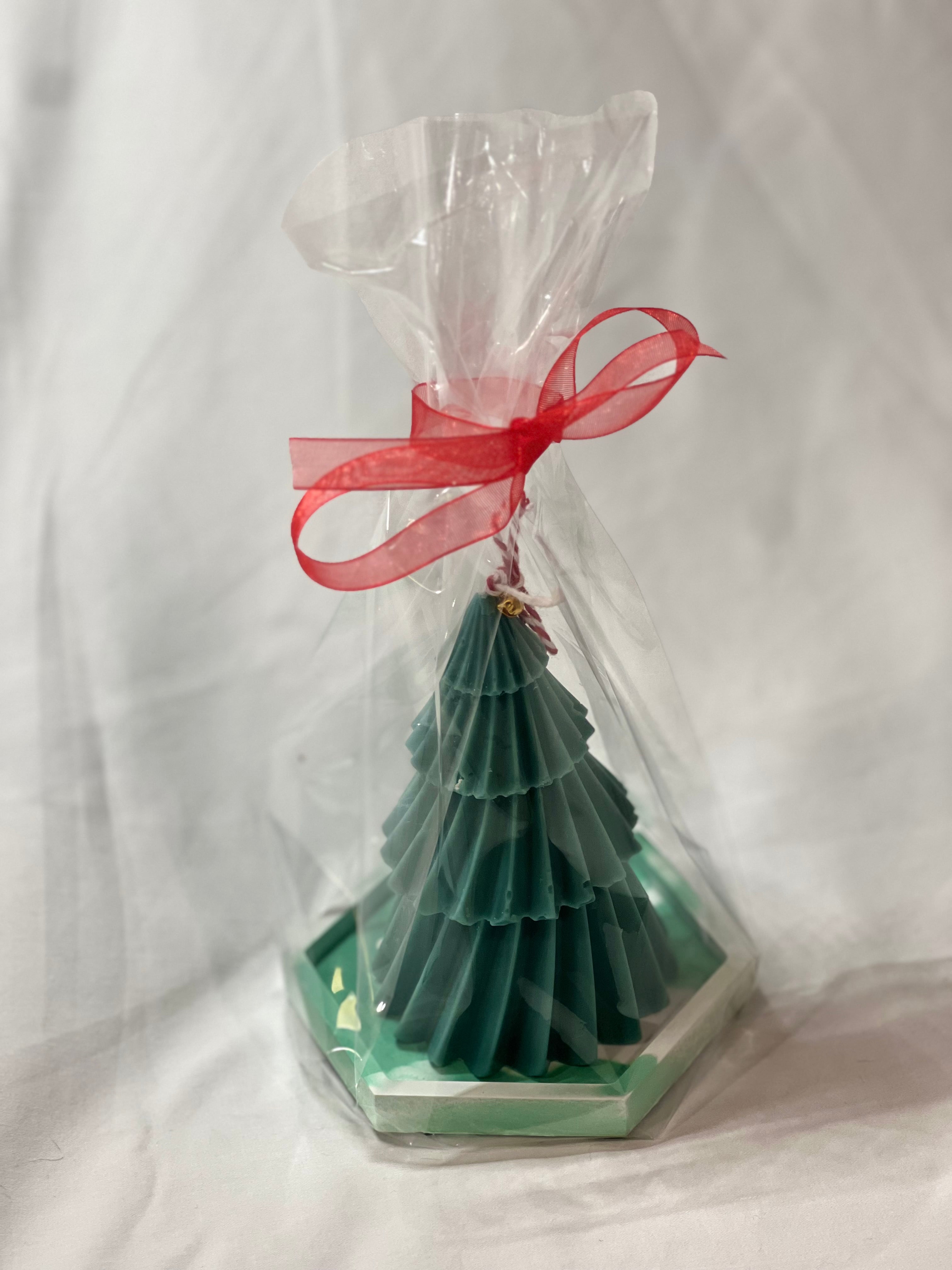 Pack Vela Decorativa Cera de Soja + Bandeja de Alabastro Artesanal