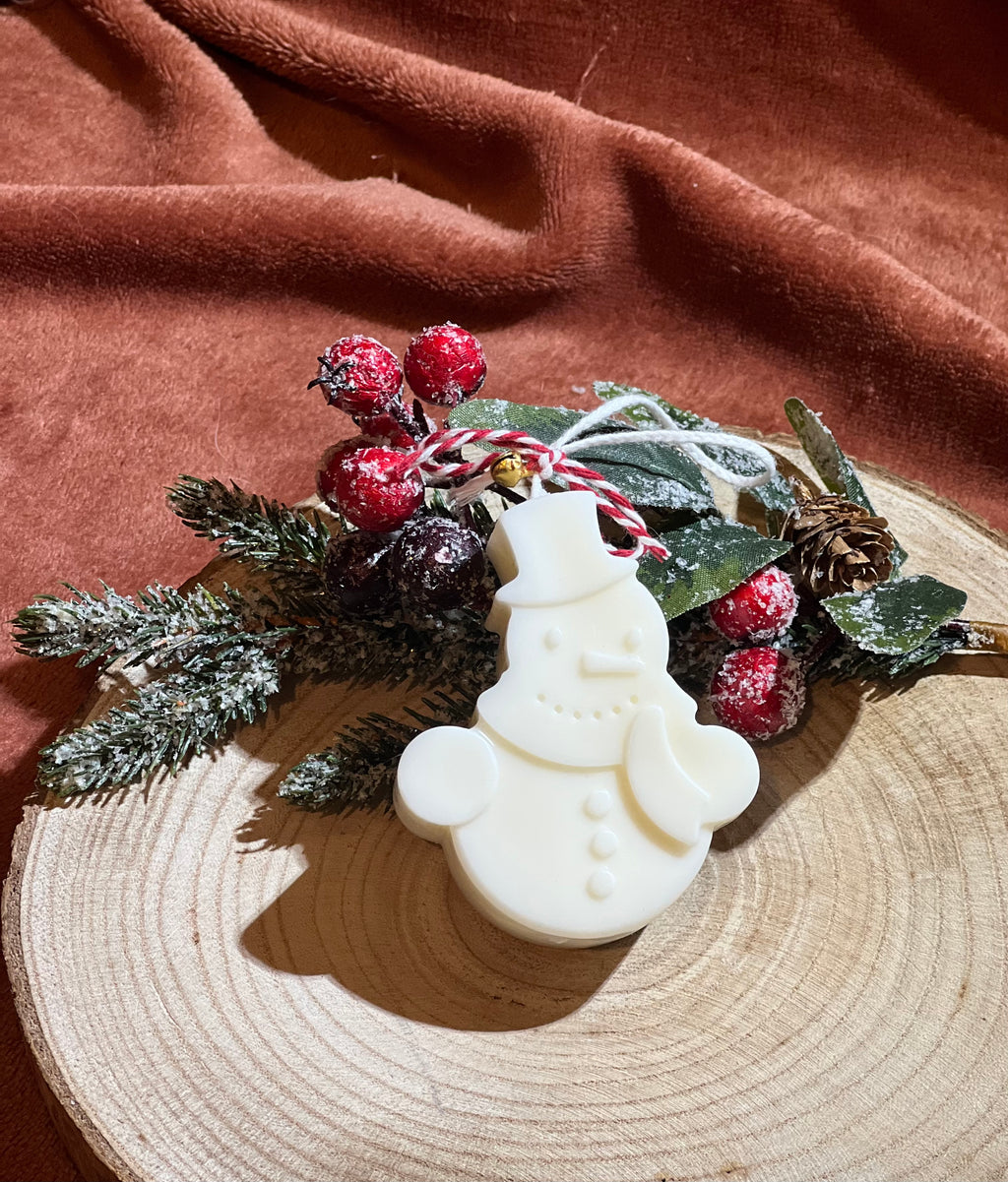 Muñeco de Nieve – Figura Decorativa de Cera de Soja Aromática