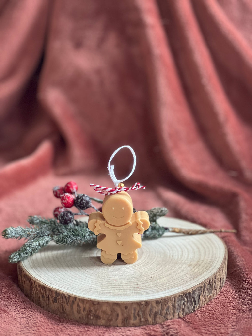 Galleta de Jengibre Chica - Figura Decorativa de Cera de Soja Aromática