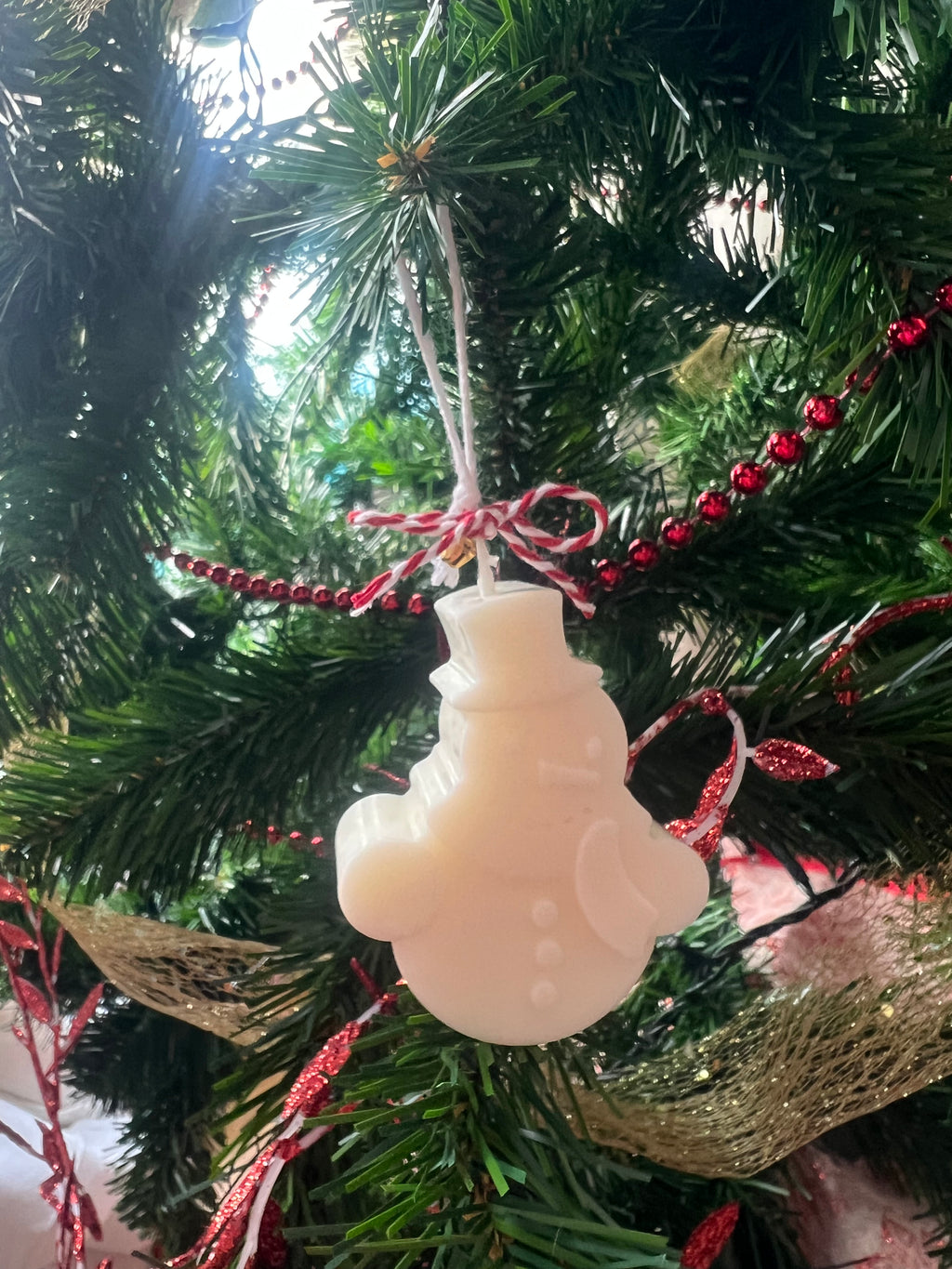 Muñeco de Nieve – Figura Decorativa de Cera de Soja Aromática