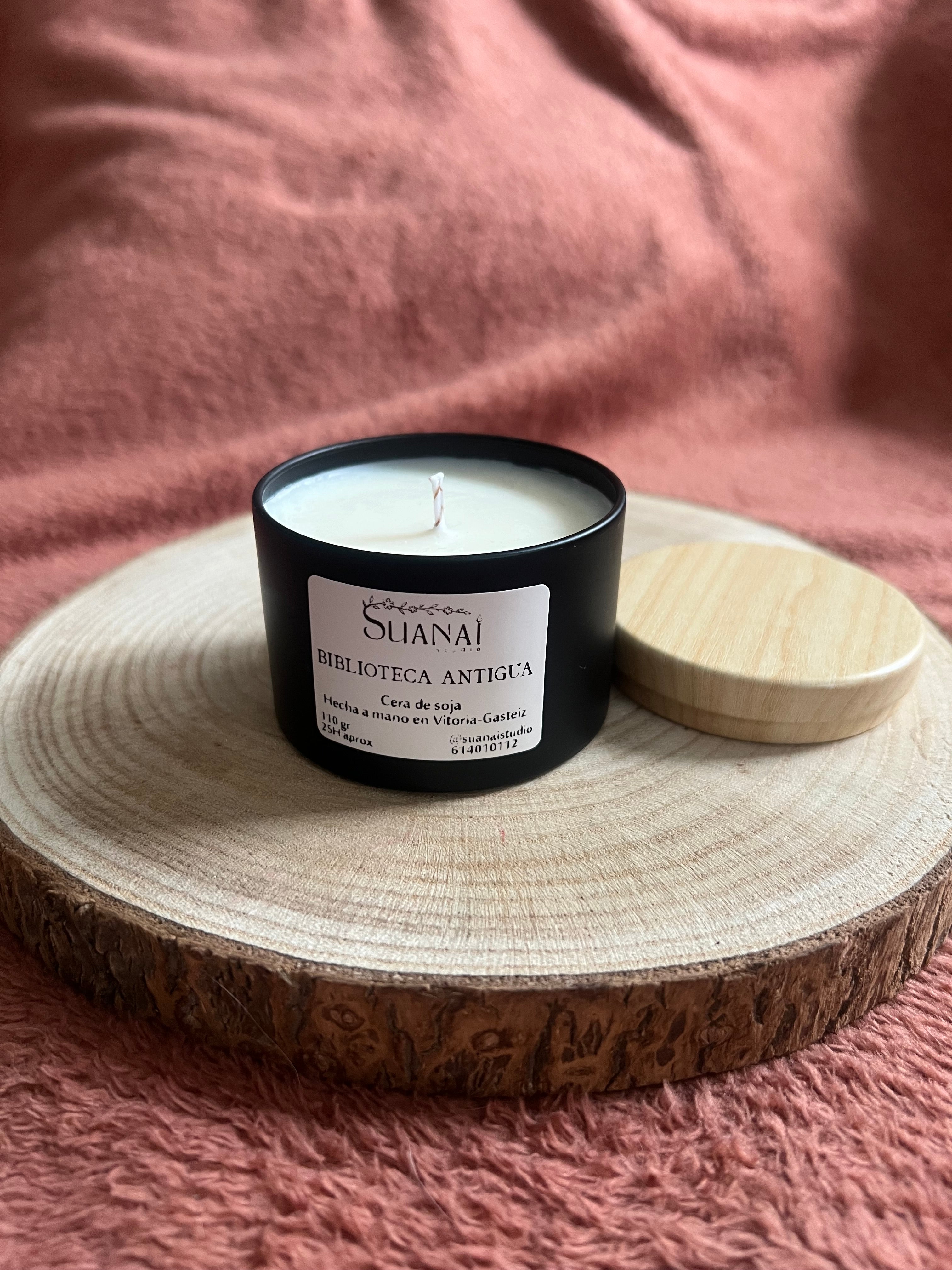 Vela aromática en Tarro Metálico con tapa - Negro