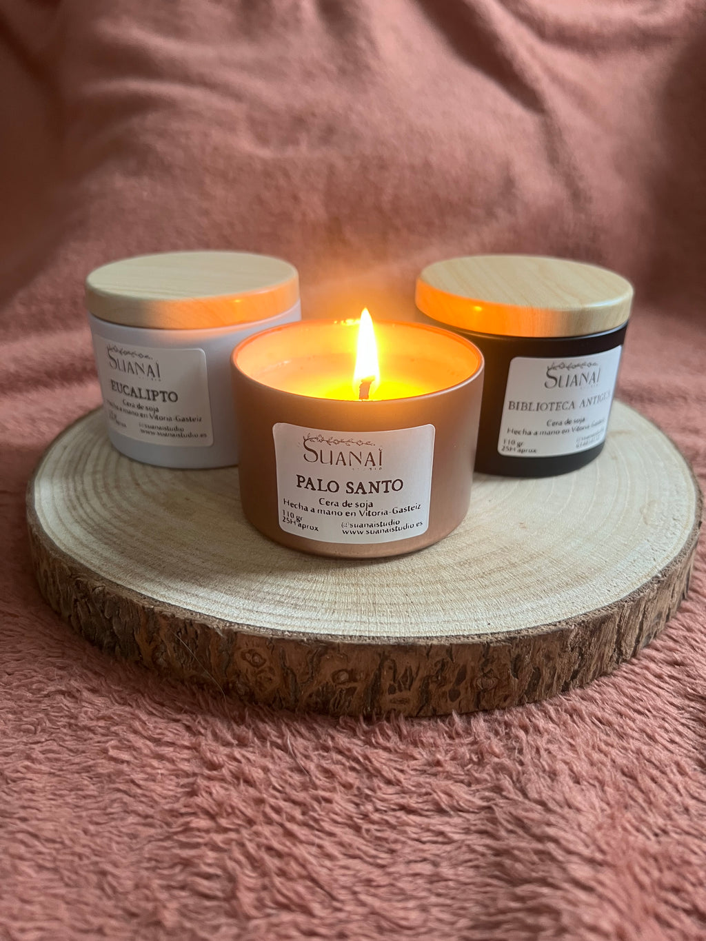 Vela aromática en Tarro Metálico con tapa - Marrón Metalizado