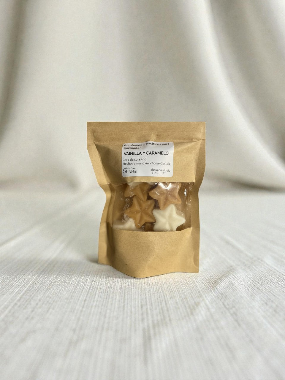 Wax melts aromáticos de cera de soja – Vainilla y Caramelo