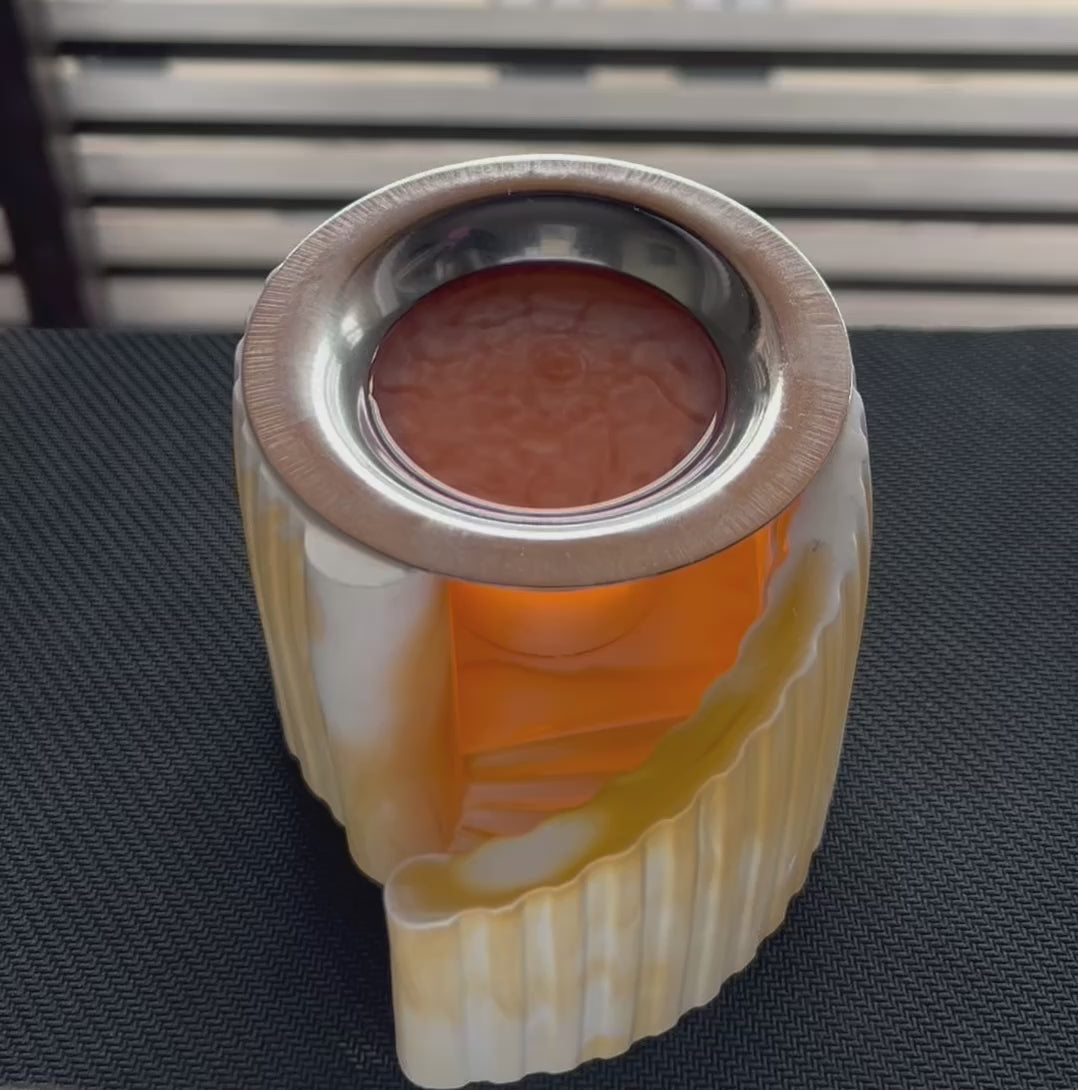 Quemador de wax melts de alabastro – Modelo Escalera
