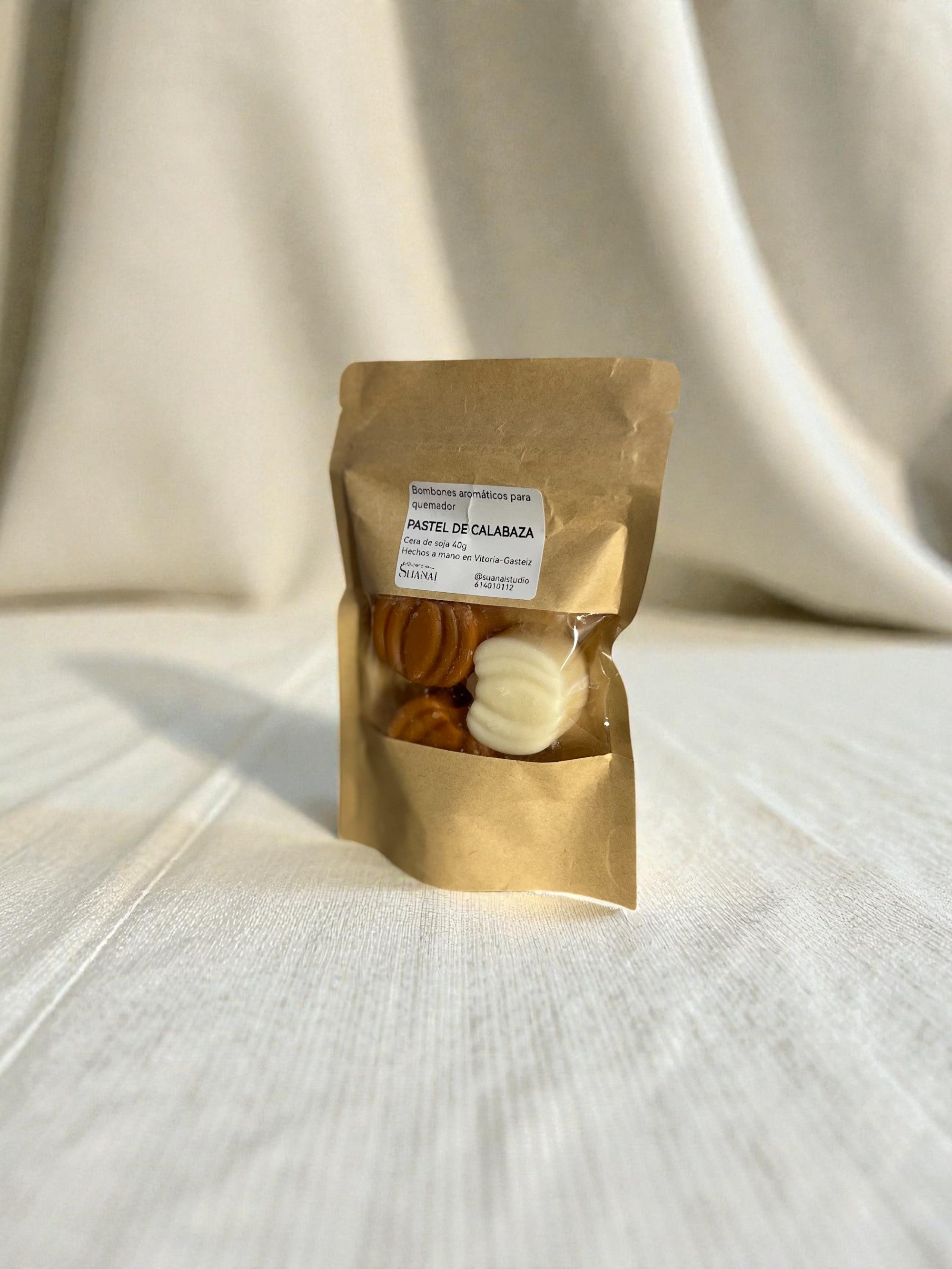 Wax melts aromáticos de cera de soja – Pastel de Calabaza