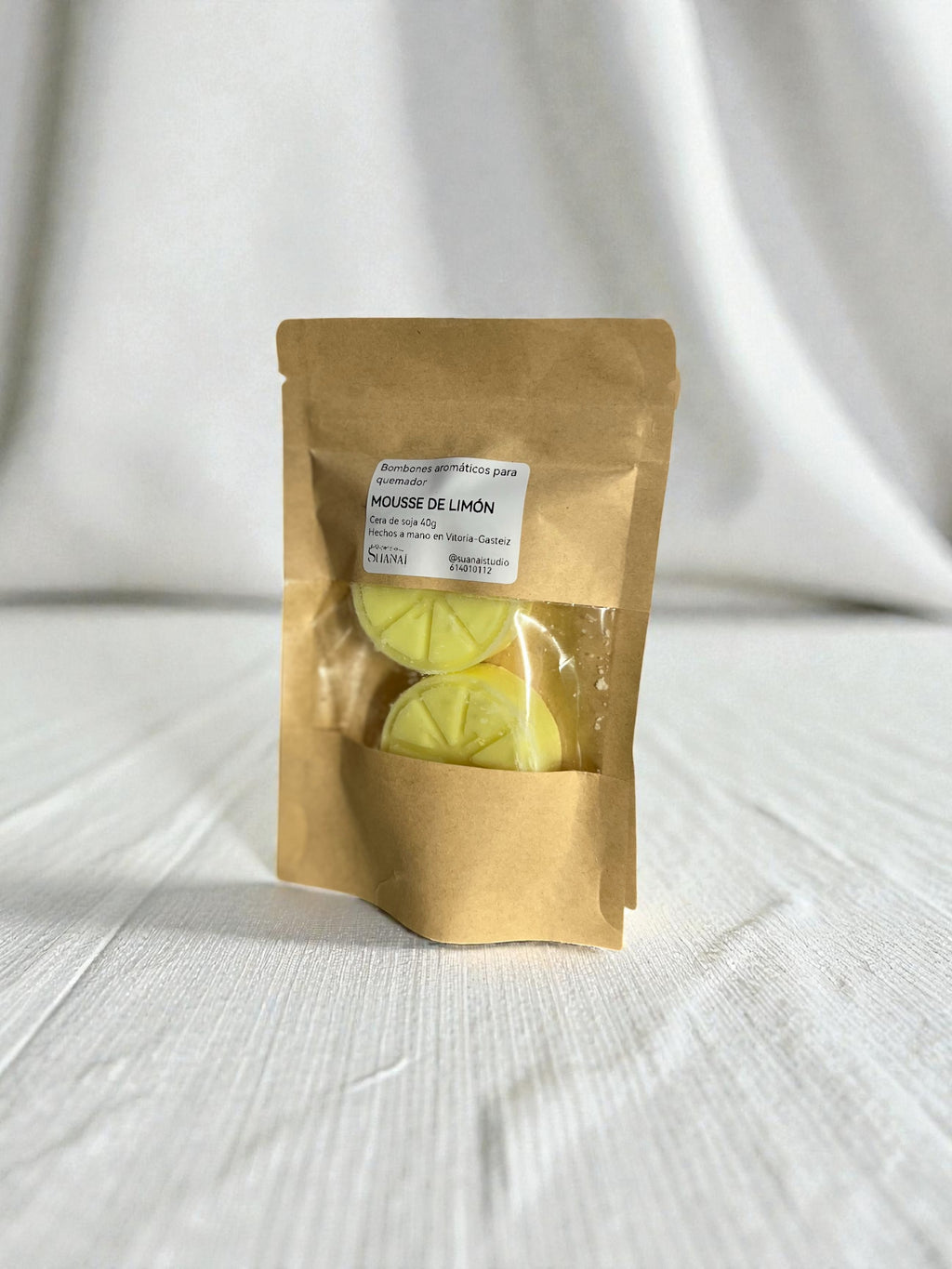 Wax melts aromáticos de cera de soja – Mousse de Limón