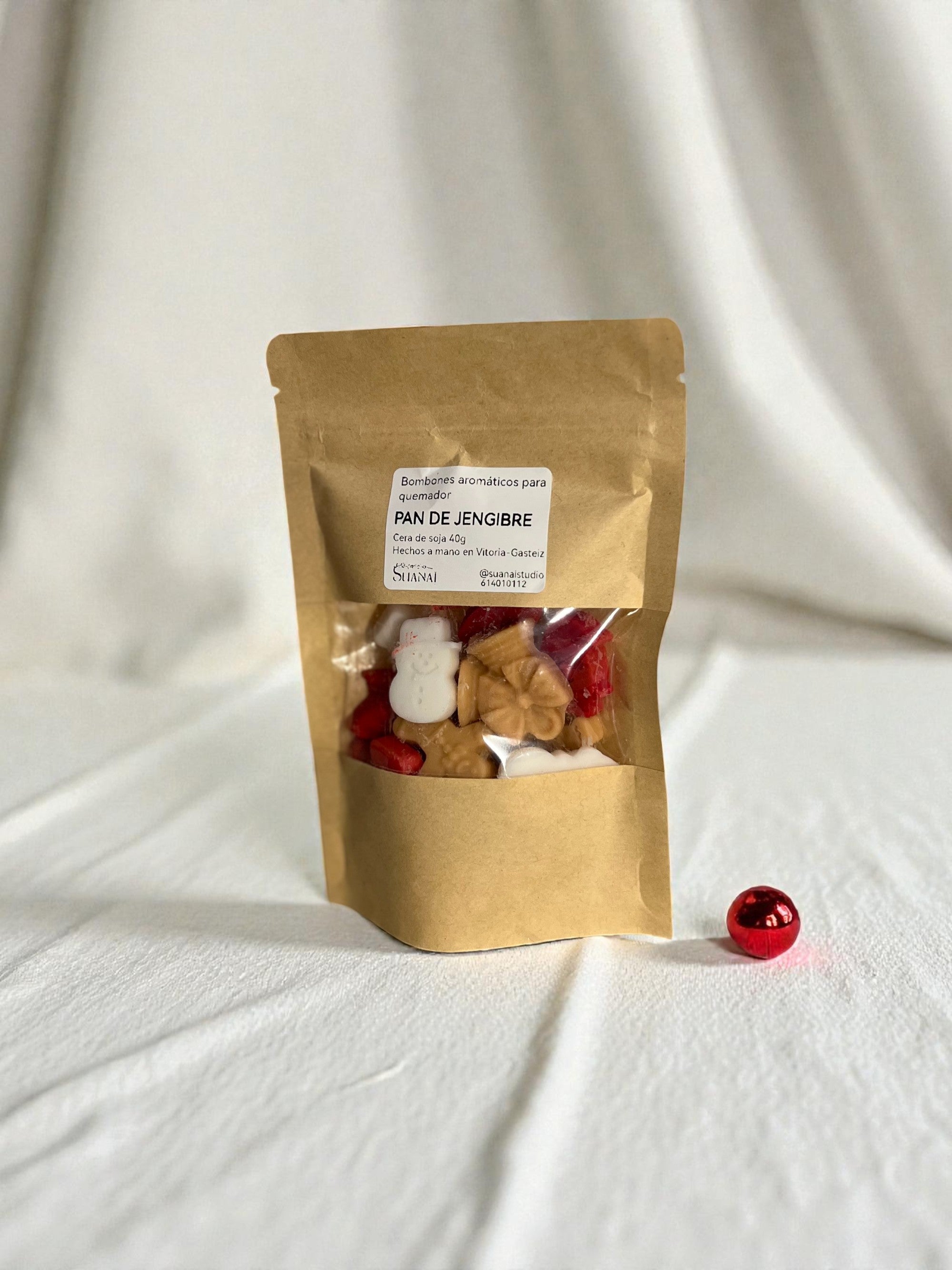 Wax melts aromáticos de cera de soja – Pan de jengibre